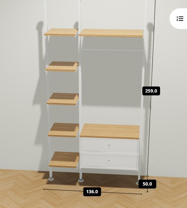 Ikea Elvarli systeem met lades en planken, Ophalen, Gebruikt