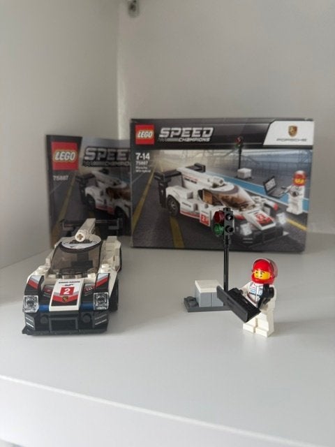 lego speed champions porsche 919 Hybrid 75887, Lego, Zo goed als nieuw, Compleet, Complete set