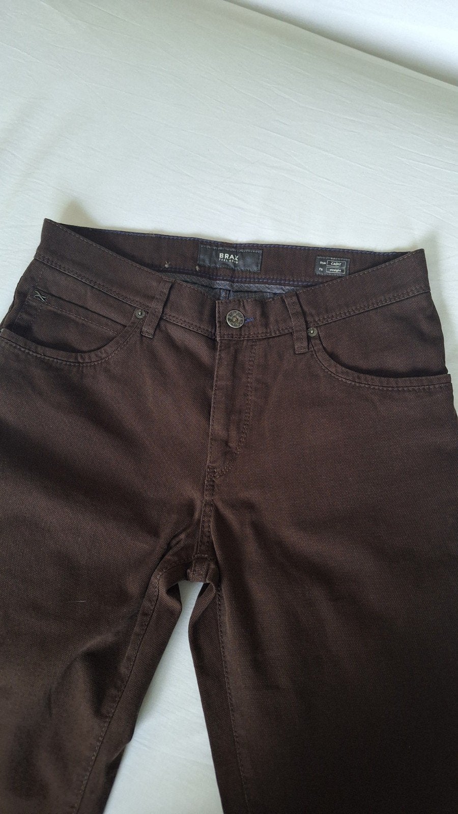 Brax Cadiz donkerbruine jeans 32x32 - Nieuw & Ongedragen, Brax, Overige kleuren, Nieuw, W32 (confectie 46) of kleiner