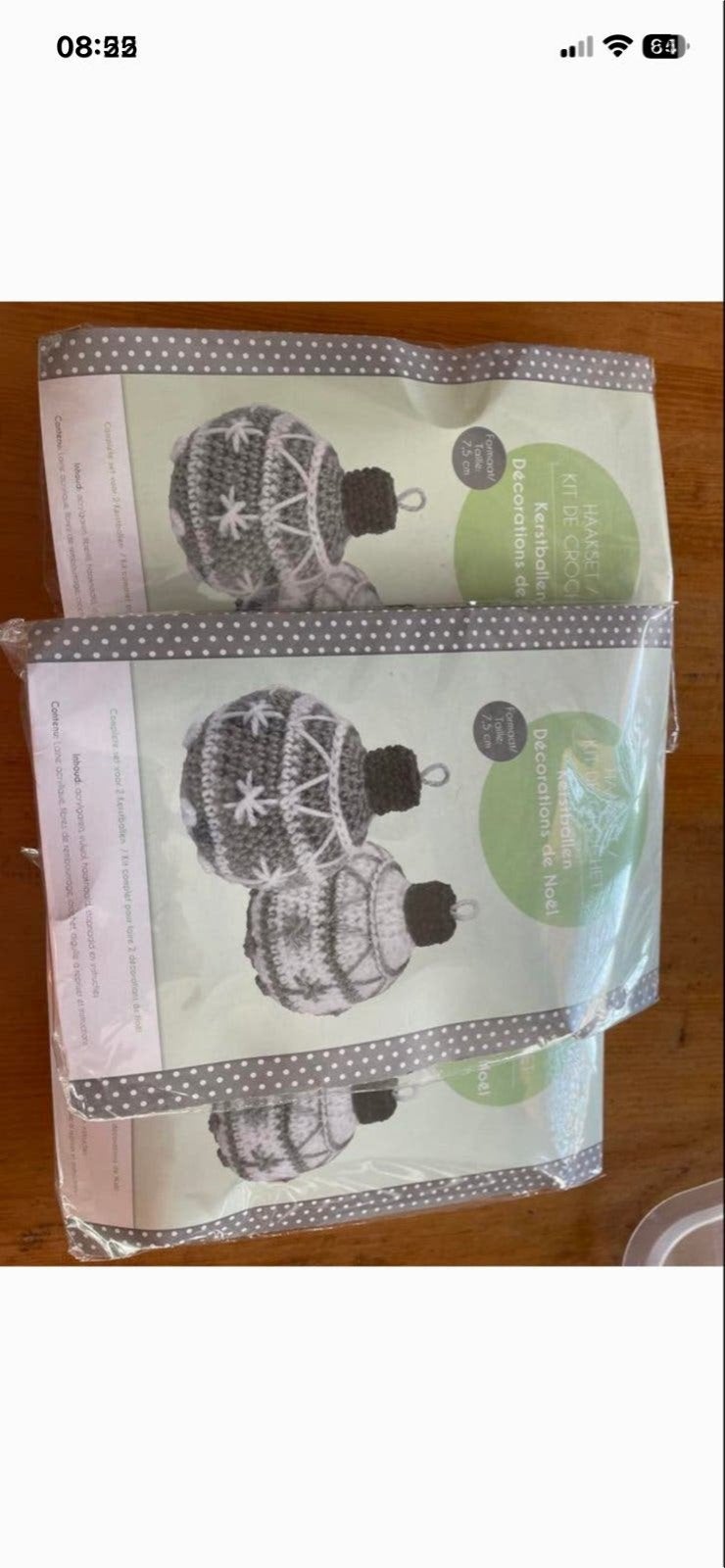 Haakpakket Kerstballen, Ophalen of Verzenden, Nieuw, Haken, Wol of Garen