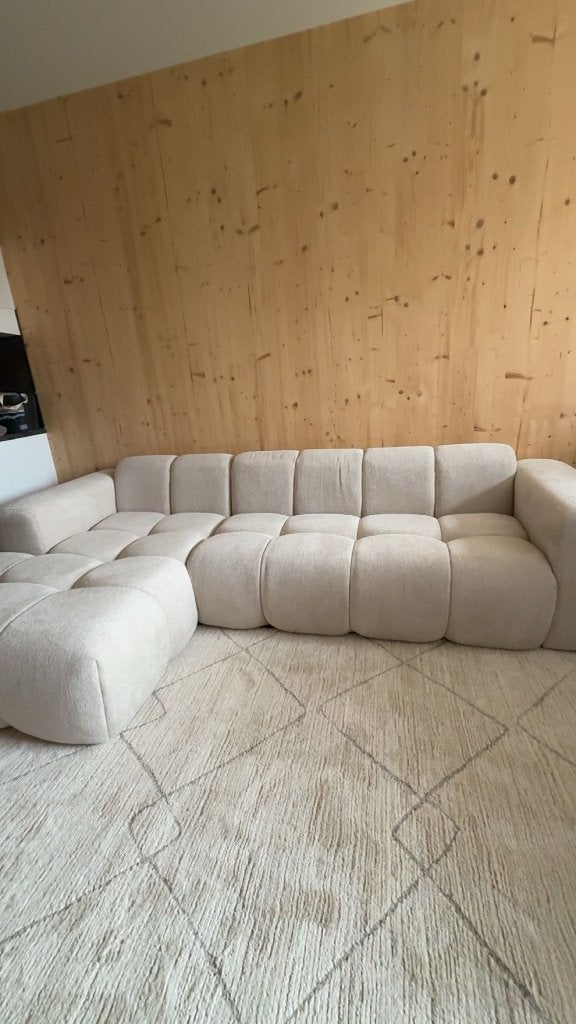 Hoekbank Beau Leen Bakker, Huis en Inrichting, Banken | Bankstellen, Ophalen, 250 tot 300 cm, Hoekbank, Zo goed als nieuw