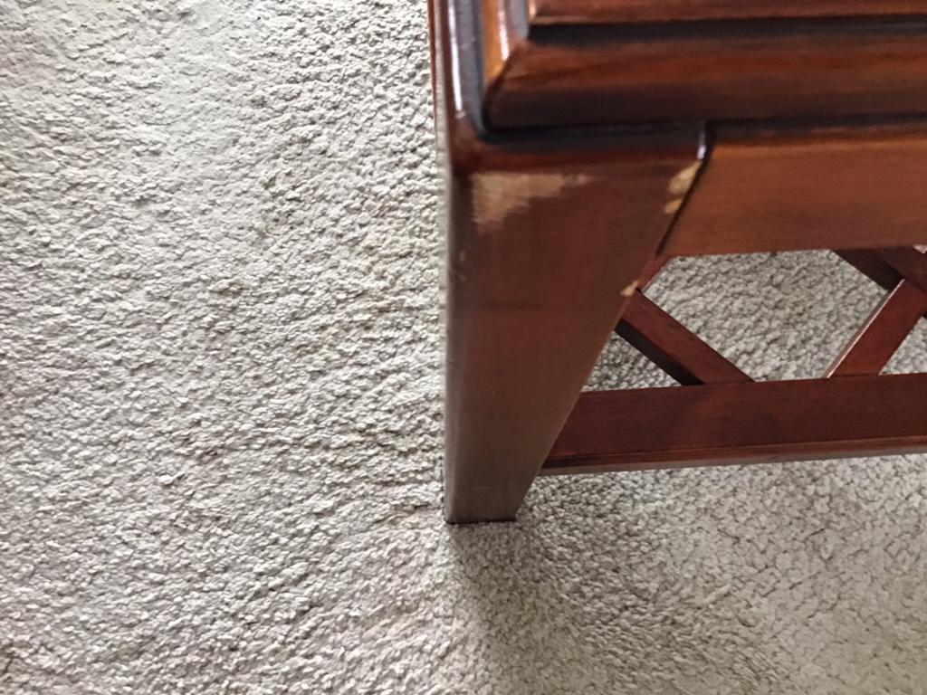 Salontafel model rofra, Huis en Inrichting, Tafels | Salontafels, Ophalen, Gebruikt, Vierkant, Kersenhout