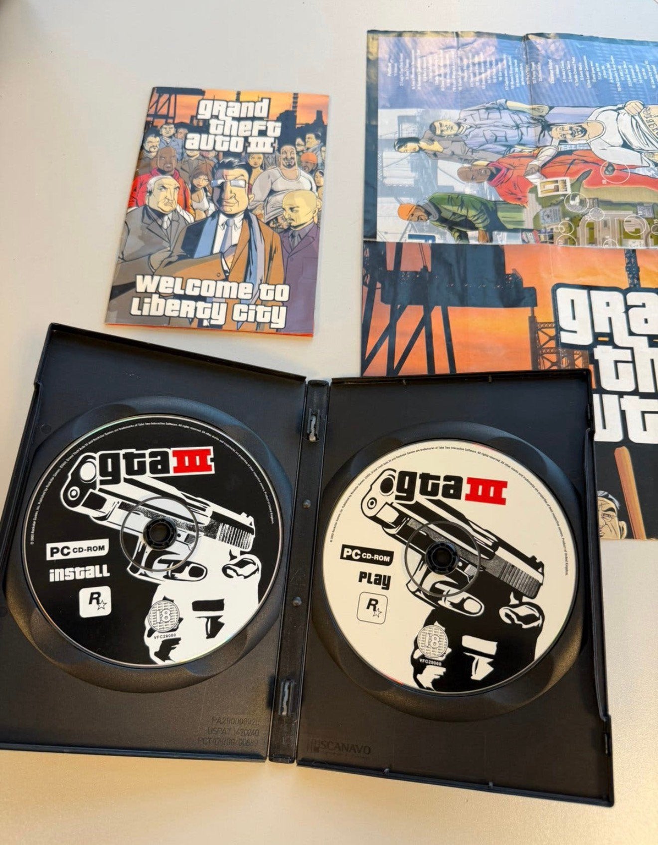 PC CD-ROM Grand Theft Auto III GTA 3 Compleet met boekje map, Spelcomputers en Games, Avontuur en Actie, P, Ophalen of Verzenden