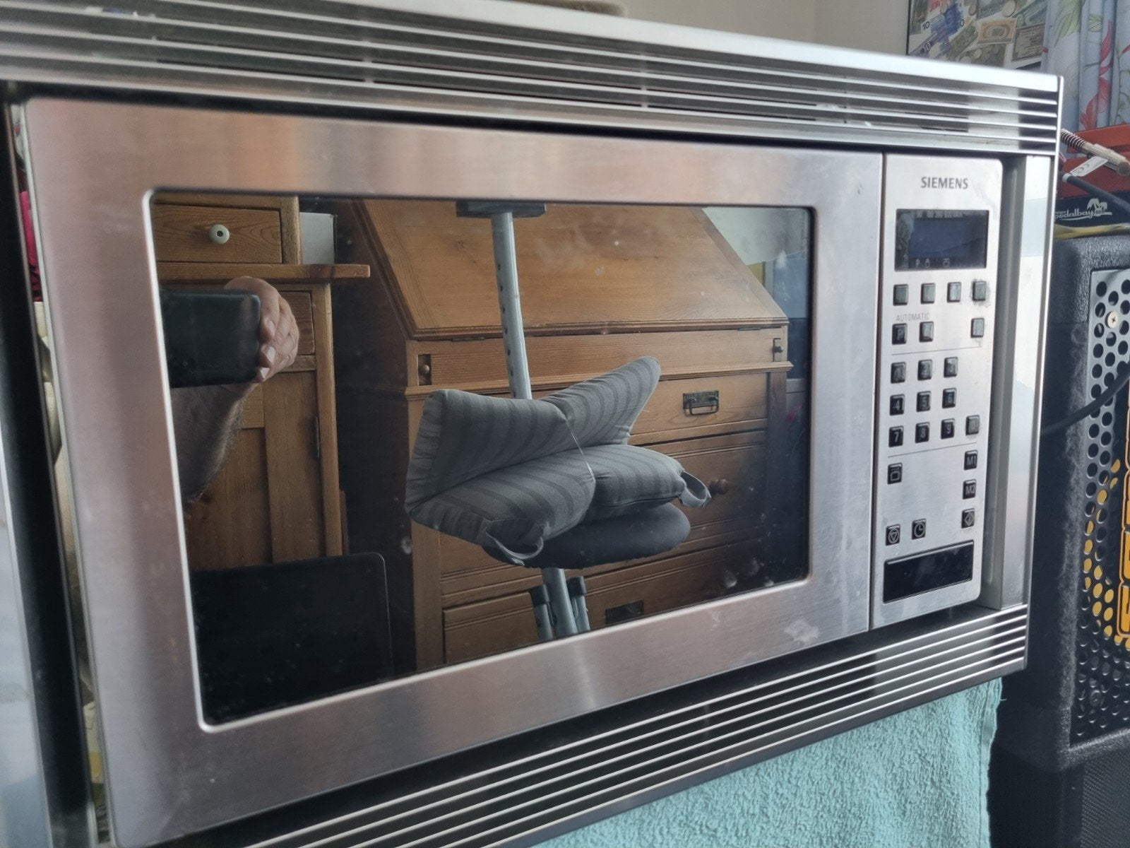 Siemens HF24052 Inbouw Magnetron - Gebruikt, Ophalen, Gebruikt, Magnetron, Inbouw