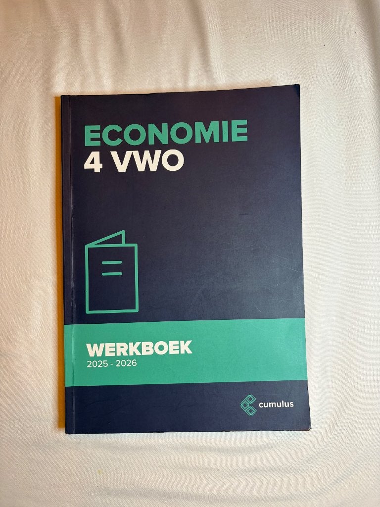 Economie boek, Boeken, Schoolboeken, Ophalen of Verzenden, Zo goed als nieuw, VWO, Economie