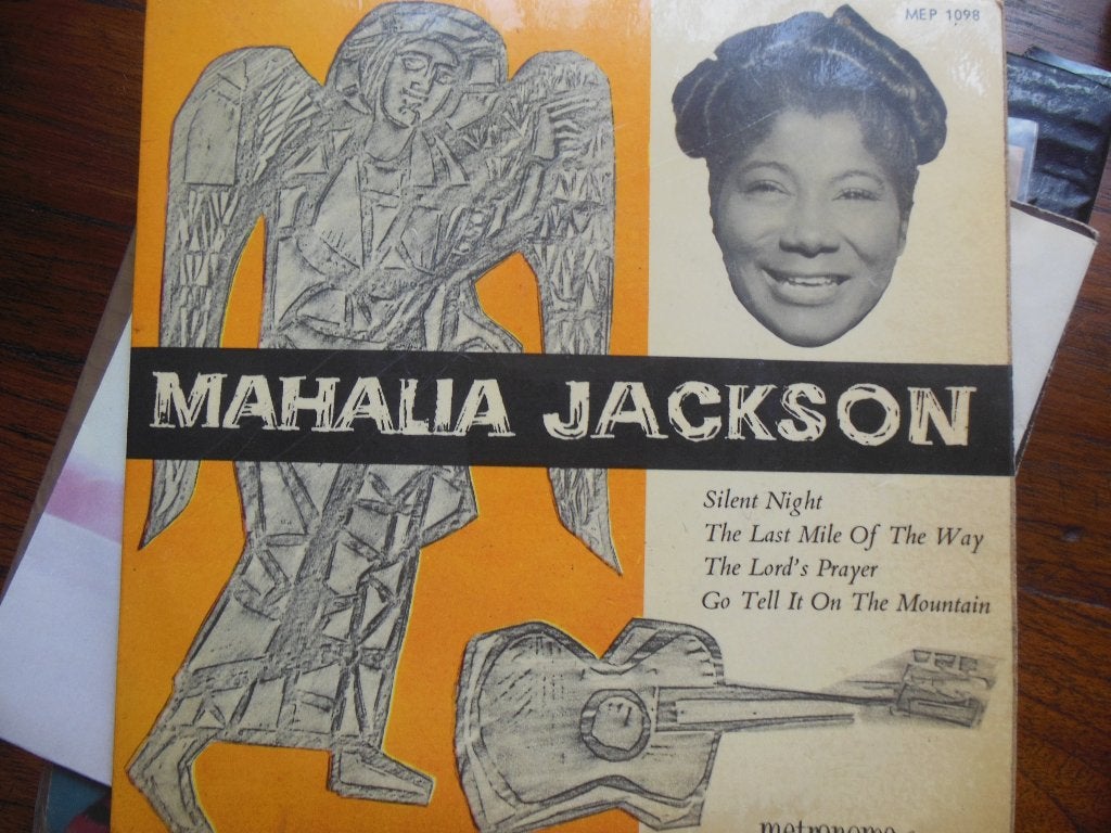 single mahalia jackson ep 45rpm vinyl record jukebox gospel, 7 inch, Ophalen of Verzenden, Zo goed als nieuw, EP