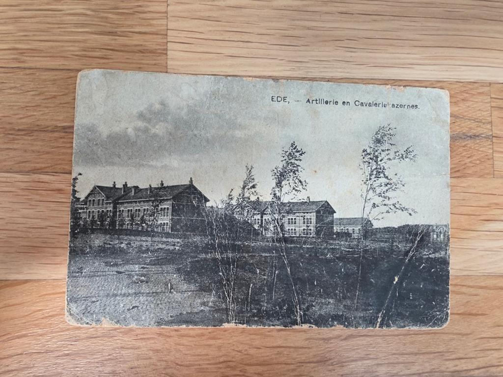 Oude Ansichtkaart Ede - Artillerie en Cavaleriekazerne, Ophalen of Verzenden, Voor 1920, Gelopen, Gelderland