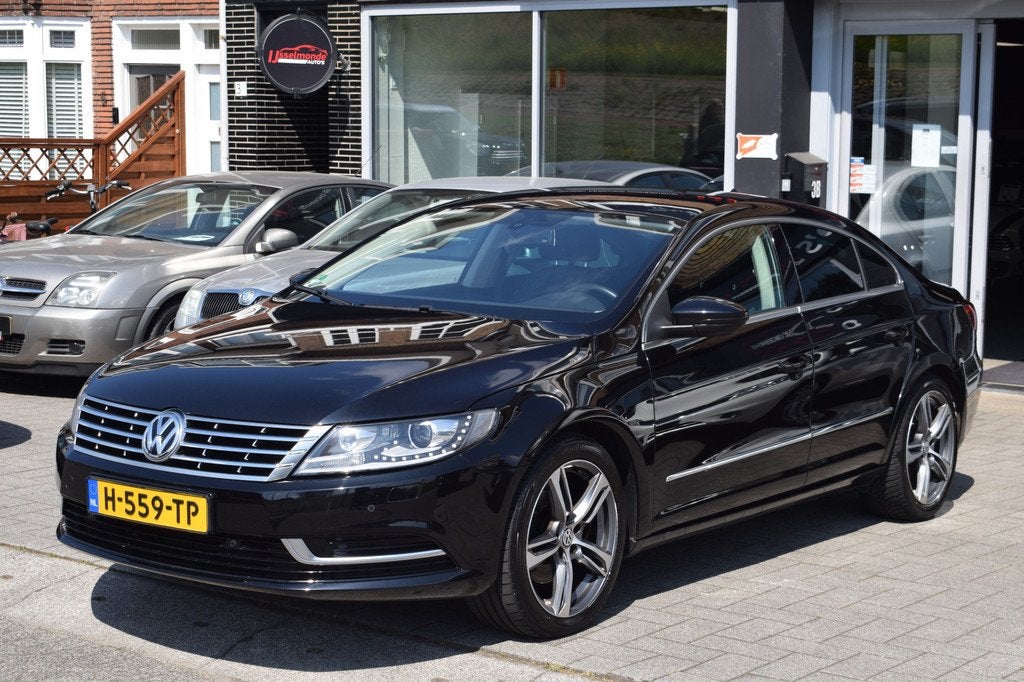 Volkswagen Passat CC 1.8 TSI Automaat PDC Xenon Leer Navi, Auto's, Volkswagen, Euro 5, 4 cilinders, Zwart, Sedan