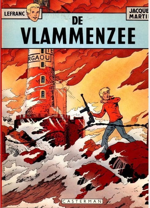 Lefranc. De vlammenzee. NR1036, Eén stripboek, Verzenden, Gelezen