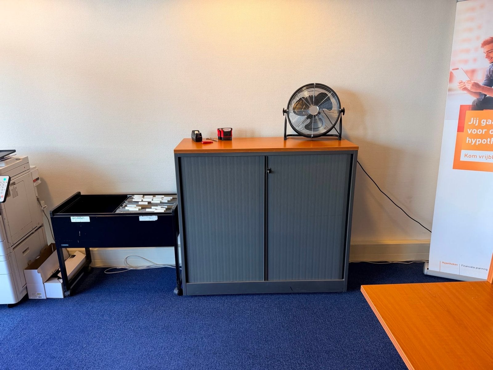 2 Metalen roldeurkasten archiefkast, Huis en Inrichting, Kasten | Roldeurkasten en Archiefkasten, Ophalen, Gebruikt, 100 tot 150 cm