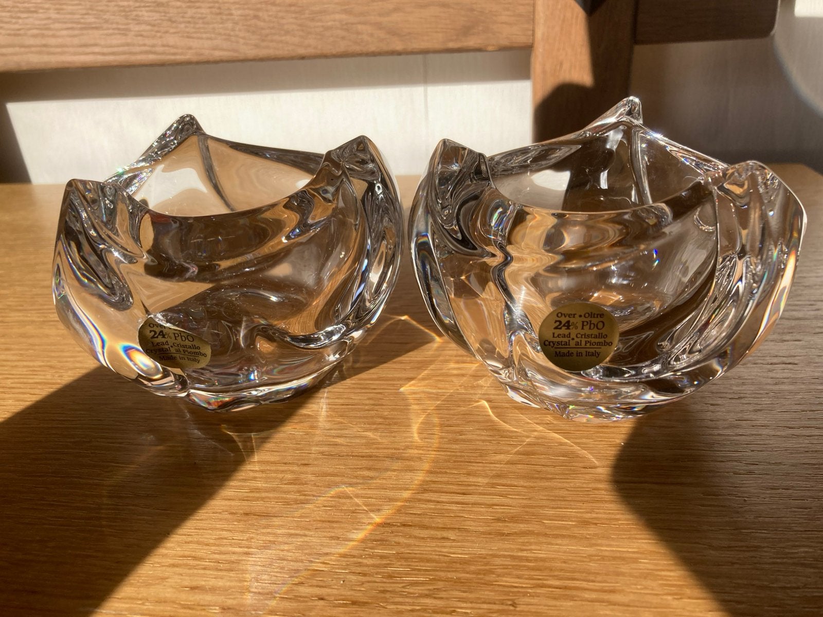 RCR Crystal Piombo Waxinelichthouders - Italiaans Design, Ophalen of Verzenden