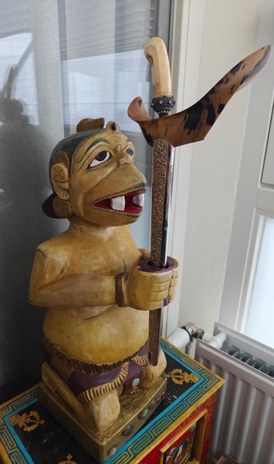 Prachtige Balinese Kerishouder Beeld keris kris, Overige onderwerpen, Handgemaakt, Ophalen of Verzenden, 20 - 50 cm