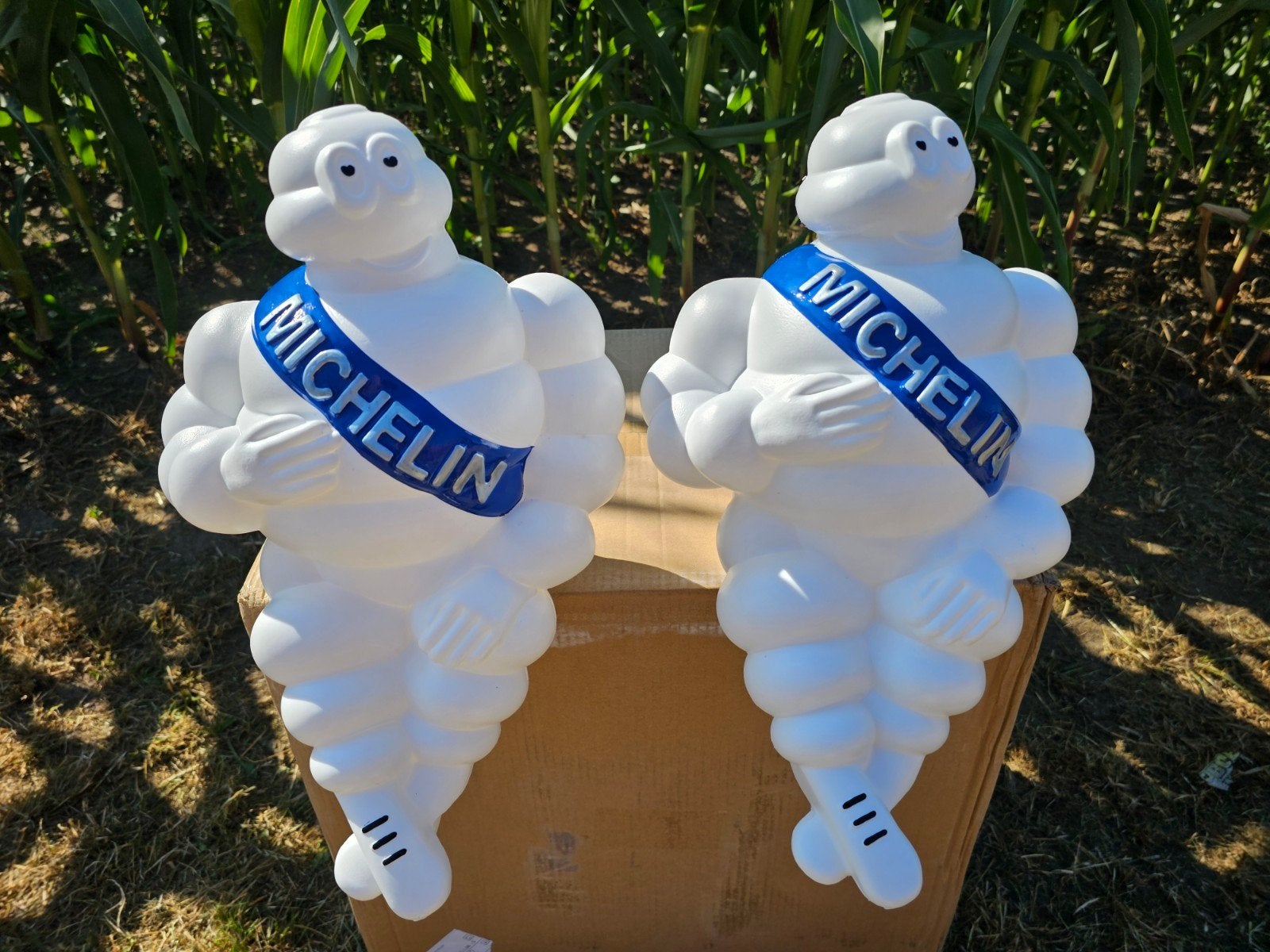 Michelin pop / poppen set nieuw blauwe band 46 cm incl led, Ophalen of Verzenden, Nieuw, Reclamebord