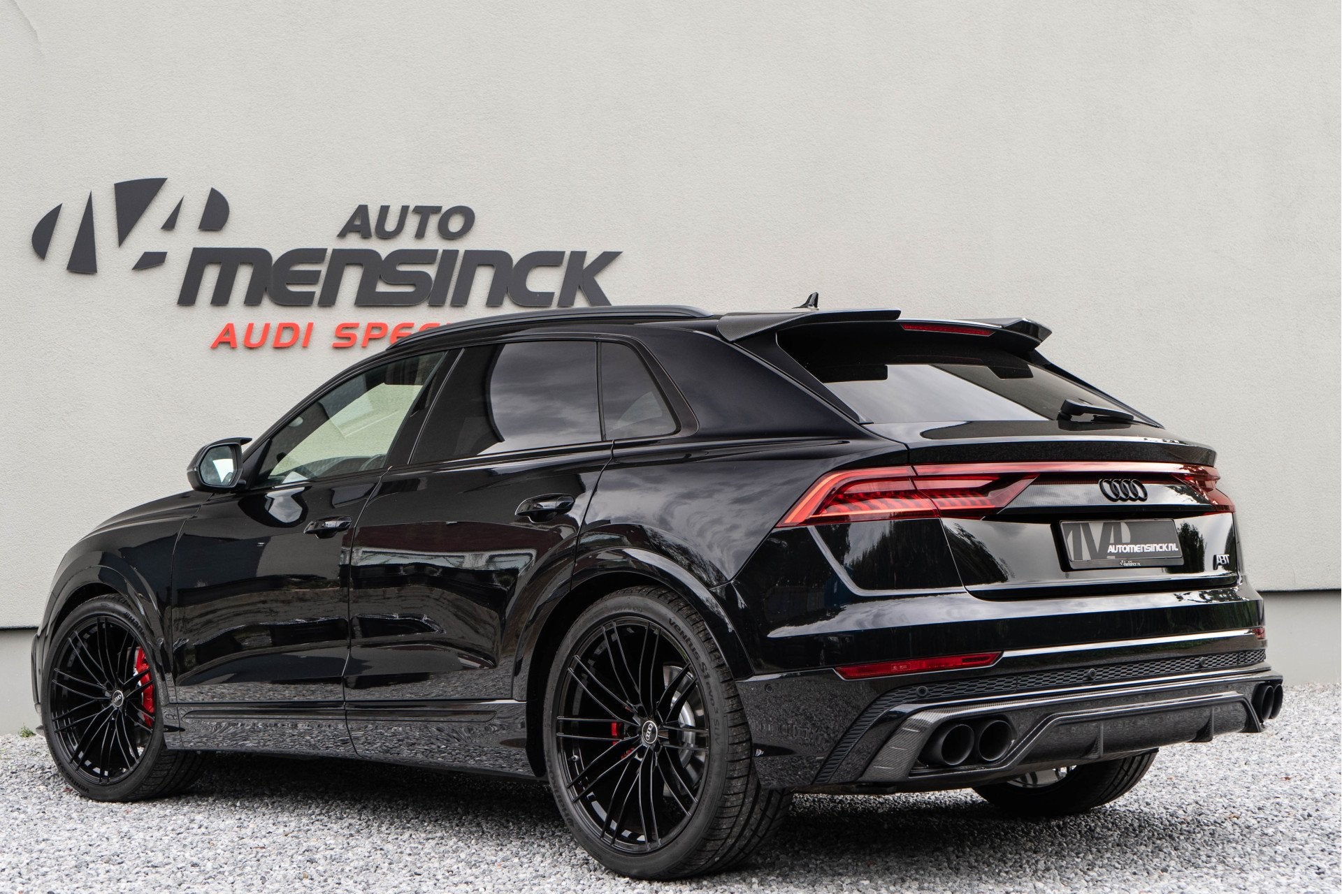 Audi Q8 55 TFSI Quattro / ABT Aero Exterieur/ 23 Inch/ Stand, Auto's, Automaat, Gebruikt, 2995 cc, Lederen bekleding