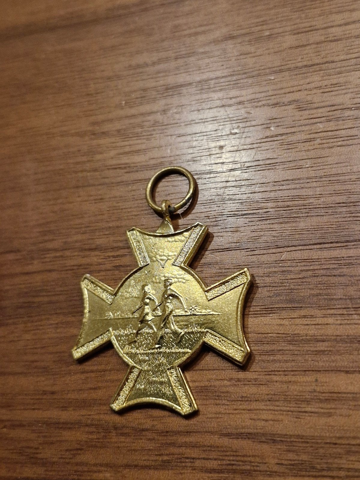 012 Goudkleurig medaille Wandeltocht K.A.J. Zeilberg, Ophalen of Verzenden