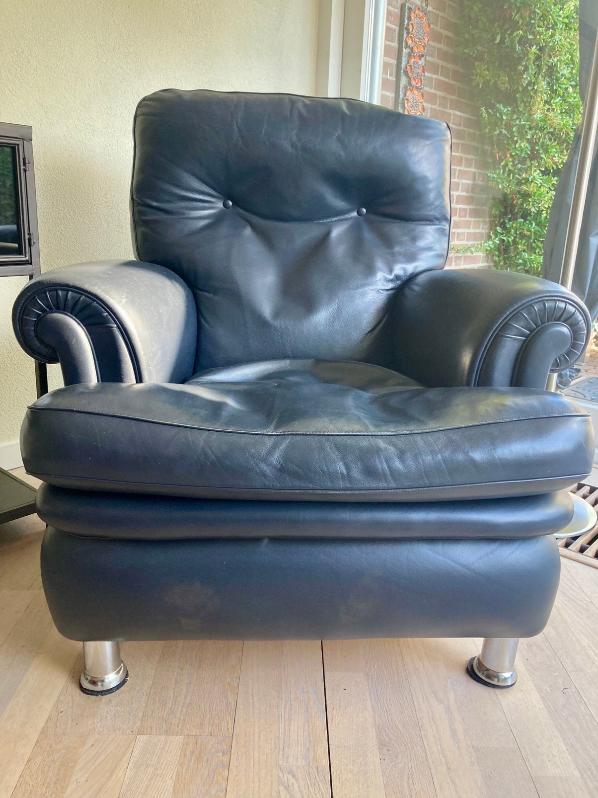 Fauteuil Poltrona Frau “ Dream”, Huis en Inrichting, Fauteuils, Ophalen, Gebruikt, Minder dan 75 cm, Leer