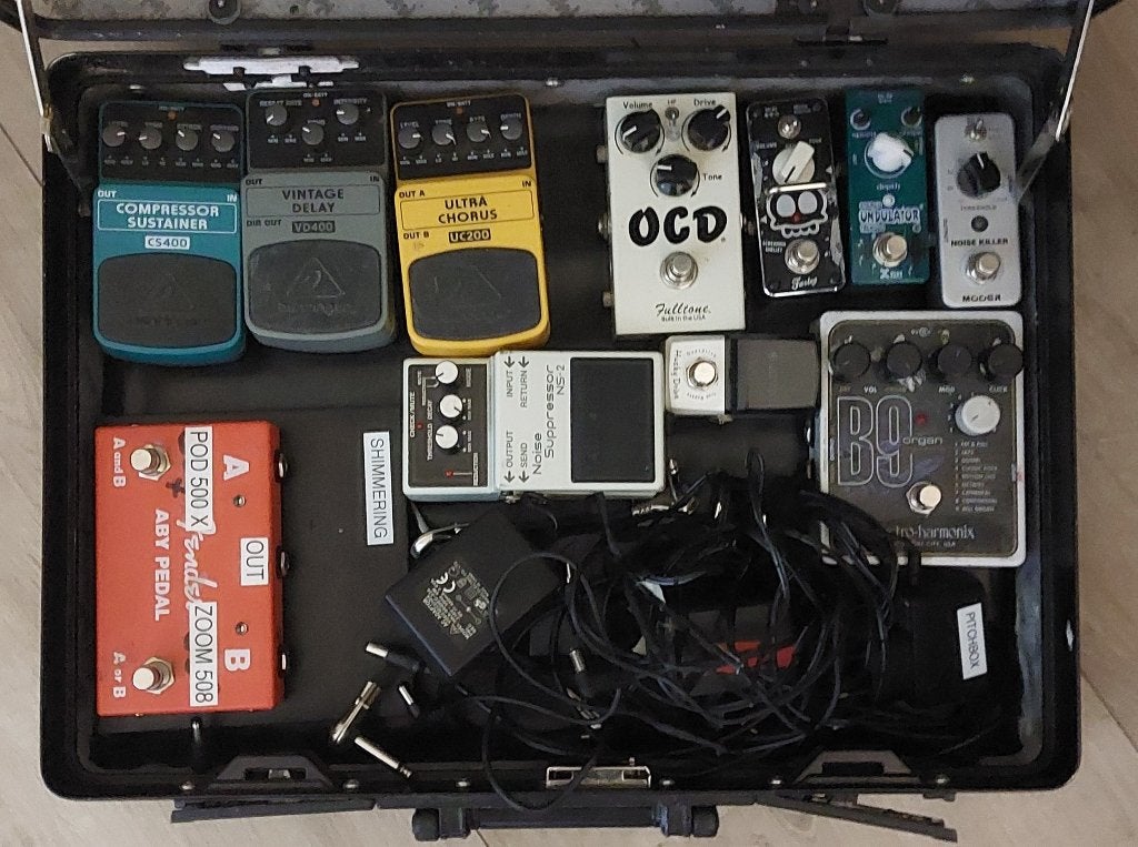 Voetpedaaltjes, Ophalen, Gebruikt, Elektrische gitaar