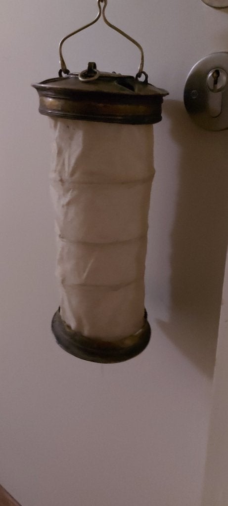 Antieke harmonica lampion, Ophalen of Verzenden