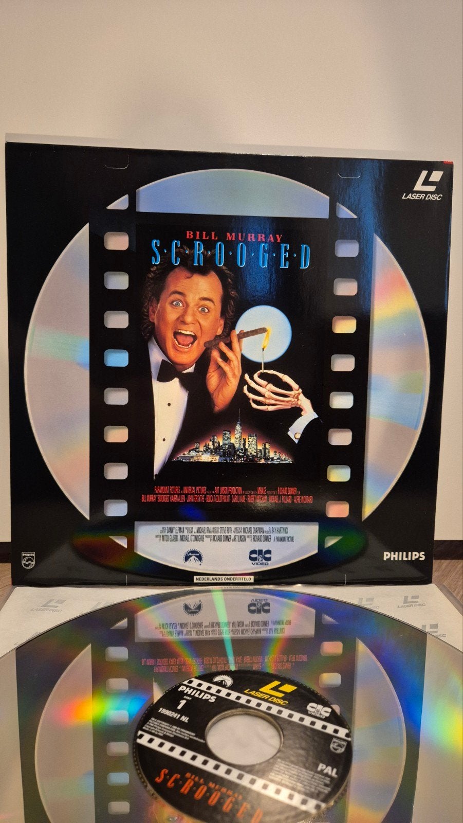 Scrooged Laserdisc, 1990 - 1999, Ophalen of Verzenden, Zo goed als nieuw, 12 inch