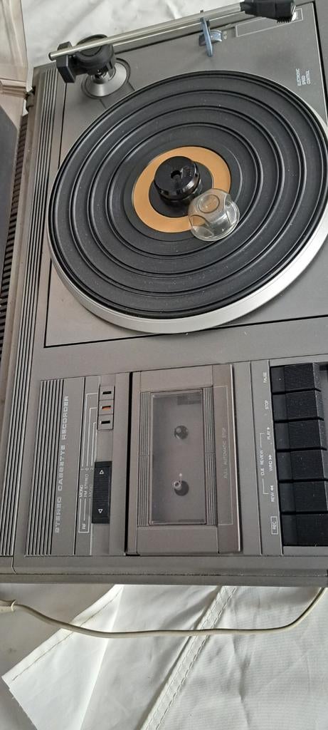 Erres ST 2100 stereo combinatie met platenspeler, Ophalen of Verzenden, Gebruikt, Cassettedeck, Overige merken