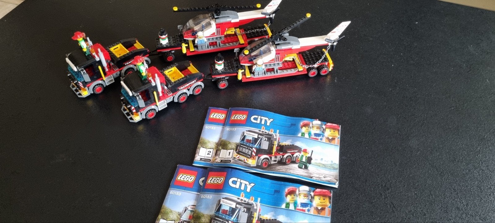Lego City 2 x 60183 Zware Vrachttruck met Helikopters, City, Lego, Ophalen of Verzenden, Zo goed als nieuw