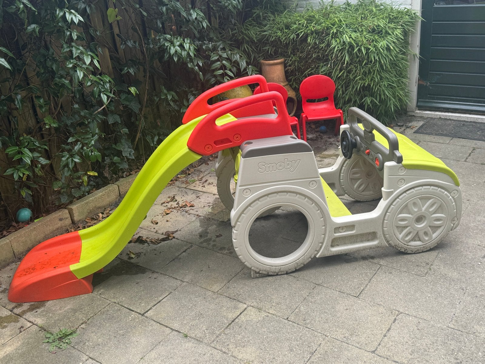 Smoby glijbaan met auto speelset, Ophalen, Gebruikt, Overige typen