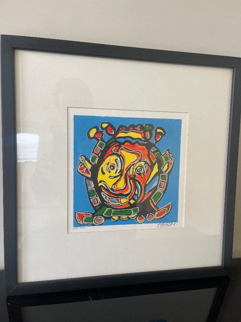 Fabian zeefdruk, Antiek en Kunst, Ophalen, Zeefdruk