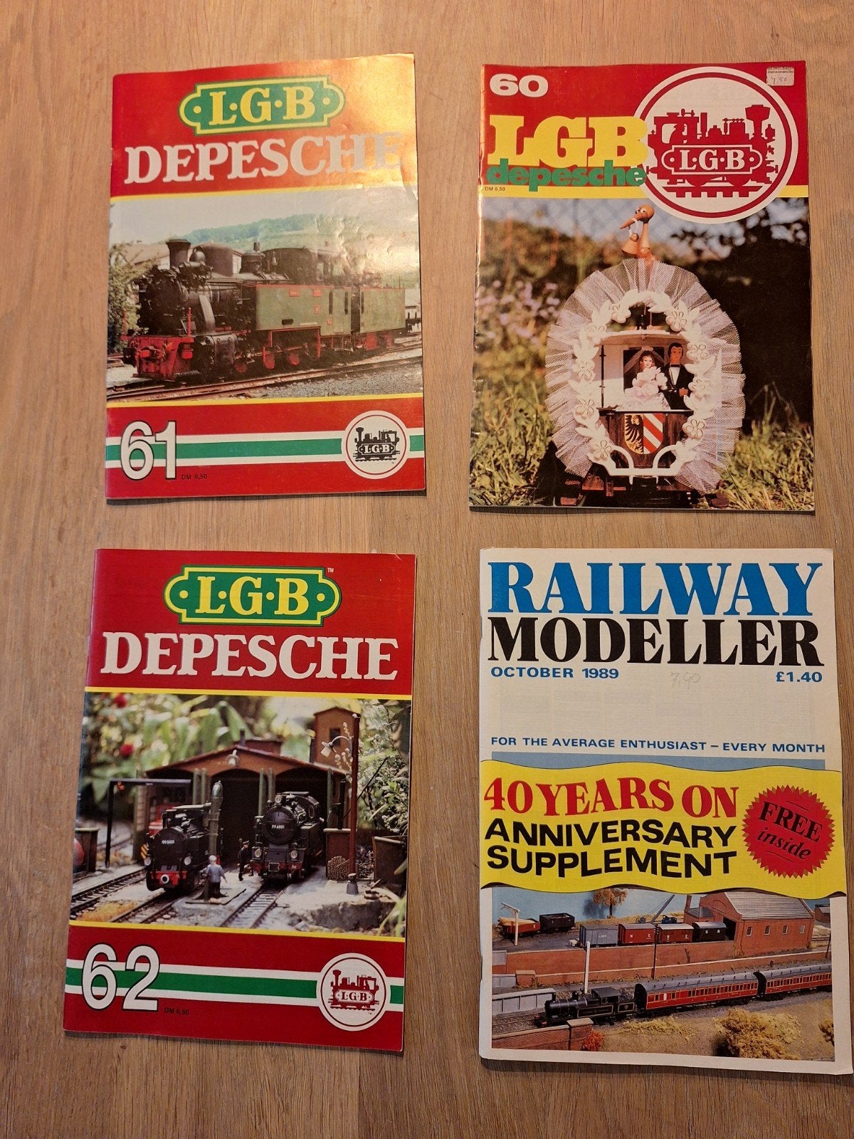 vier modelbouw tijdschriften, Ophalen of Verzenden, Gelijkstroom of Wisselstroom, Boek, Tijdschrift of Catalogus, LGB