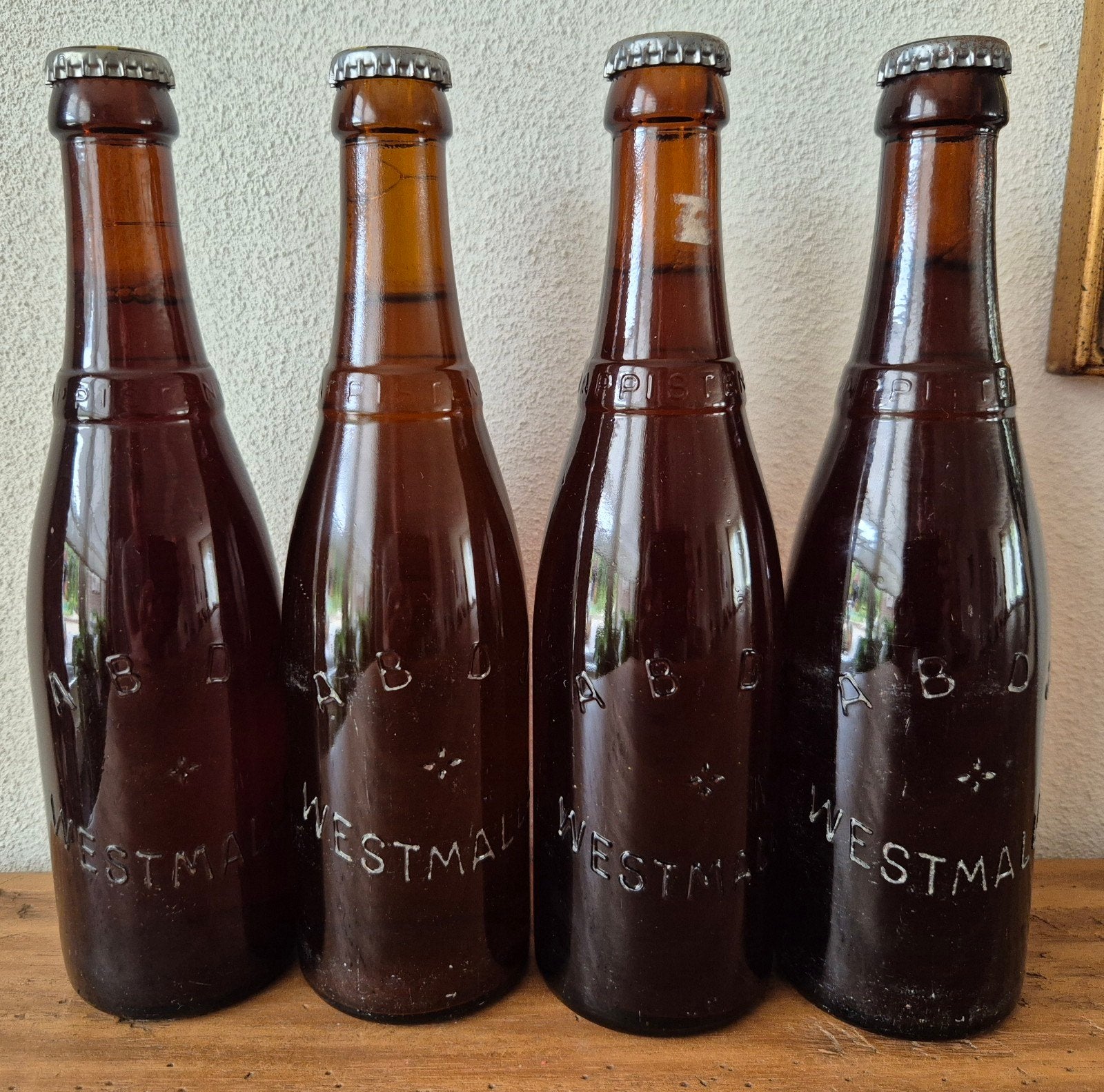 Antieke volle 33cl flessen trappisten bier extra Westmalle 4, Ophalen of Verzenden, Zo goed als nieuw, Flesje(s), Overige merken