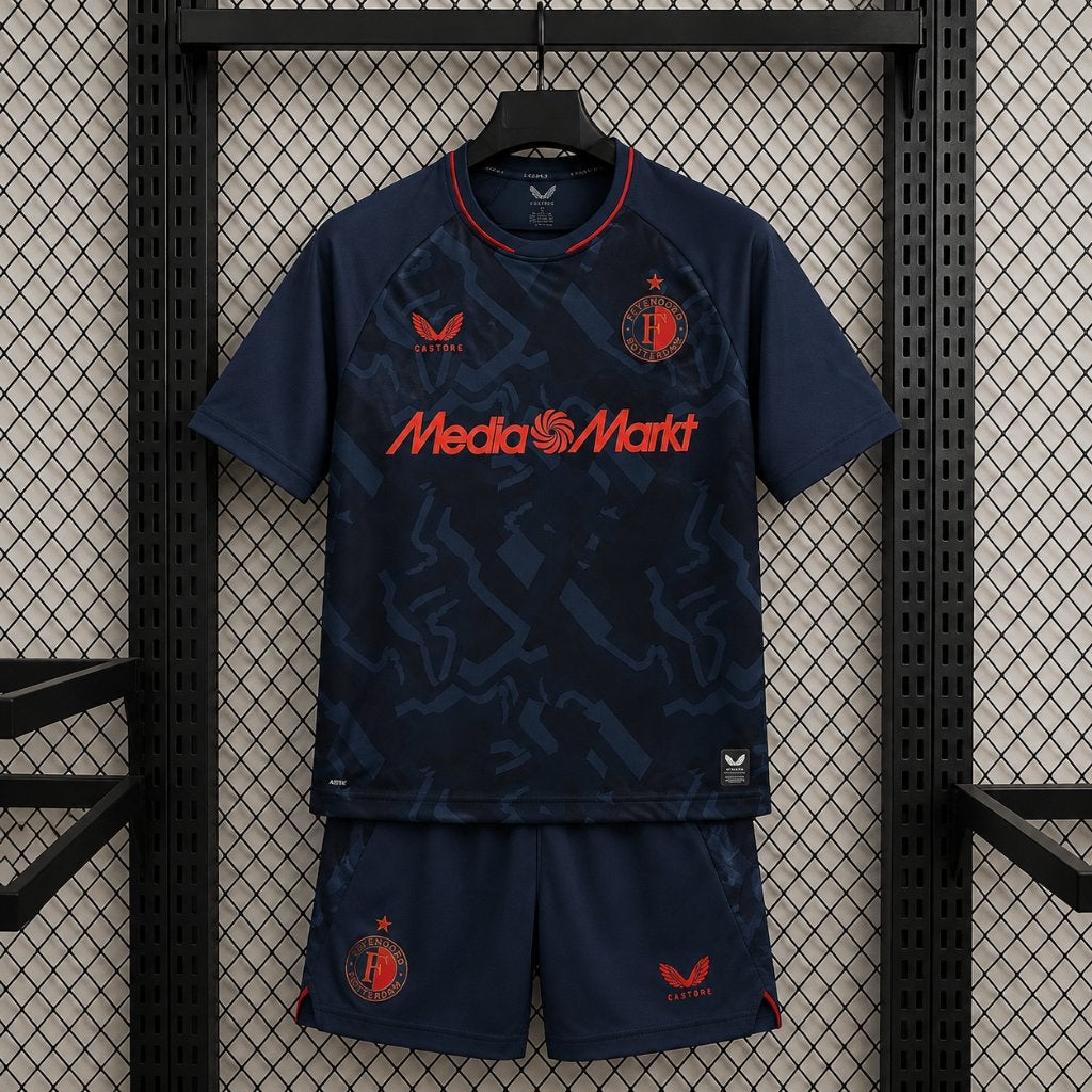 Feyenoord 26/27 3e Tenue Kids - Maat 110, Kinderen en Baby's, Kinderkleding | Maat 110, Castore, Verzenden, Jongen of Meisje, Nieuw