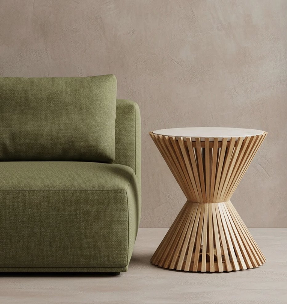 Raw Materials Bijzettafel Infinity Hourglass | Van €349, nu, 45 tot 60 cm, Minder dan 55 cm, Raw Materials, Raw Materials