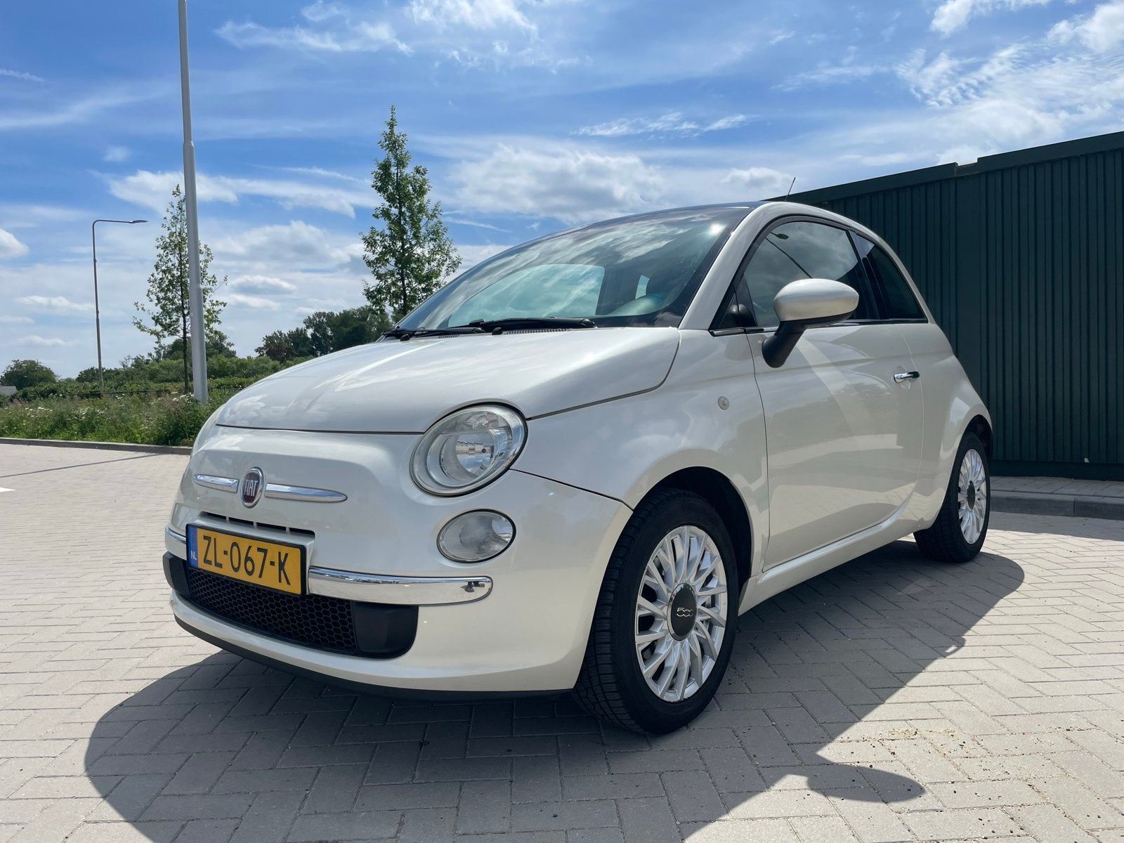 Fiat 500 1.4 16V 2009 Wit, Voorwielaandrijving, 31 €/maand, 4 cilinders, 100 pk