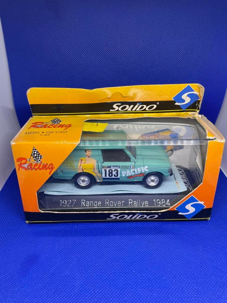 Nieuw vintage RANGE ROVER RALLY Parijs-Dakar SOLIDO 1/43, Ophalen of Verzenden, Nieuw, Auto