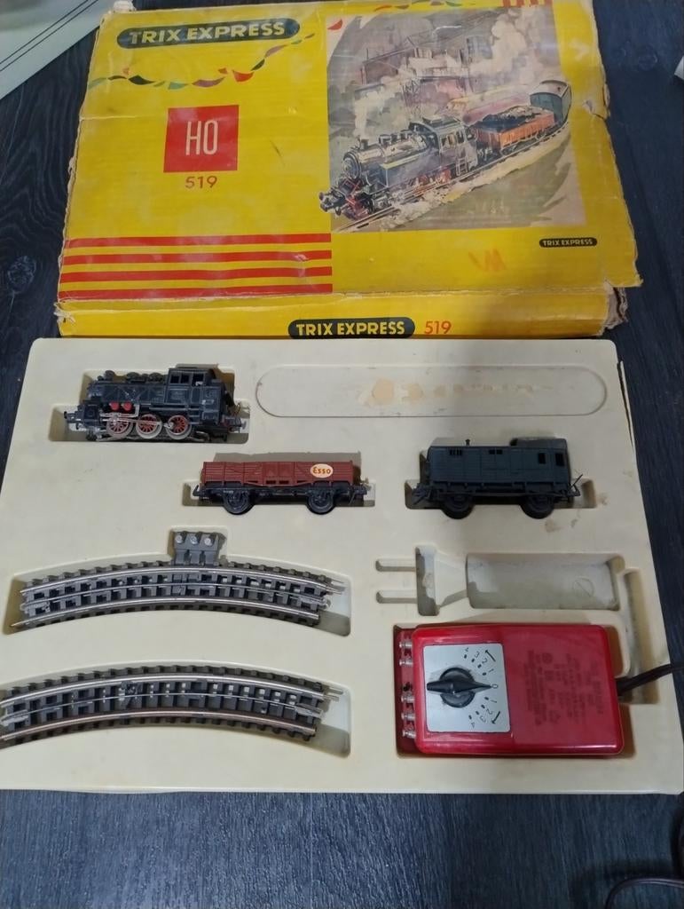Originele Trix Express HO Treinset 519 - Vintage Modelspoor, Ophalen, Gelijkstroom, Trix, Analoog