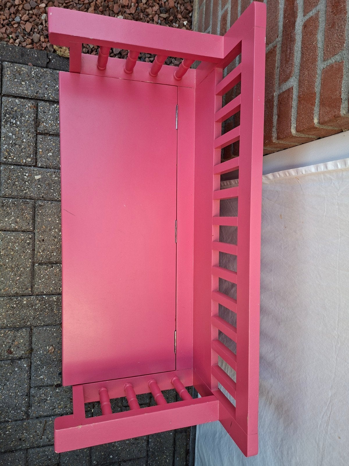 Roze bankje van Lief! met opbergruimte, Ophalen, Gebruikt, Overige typen
