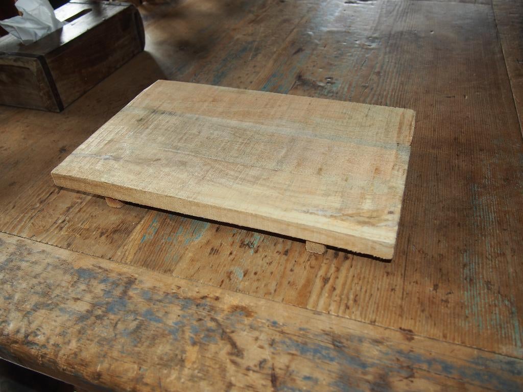 Houten Plateau, Ophalen of Verzenden, Gebruikt, Rechthoekig, Hout