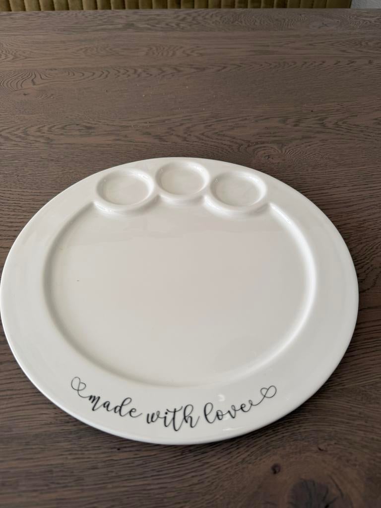 Riviera Maison Made with Love Serving Plate, Huis en Inrichting, Keuken | Servies, Ophalen of Verzenden, Nieuw, Porselein, Overige stijlen