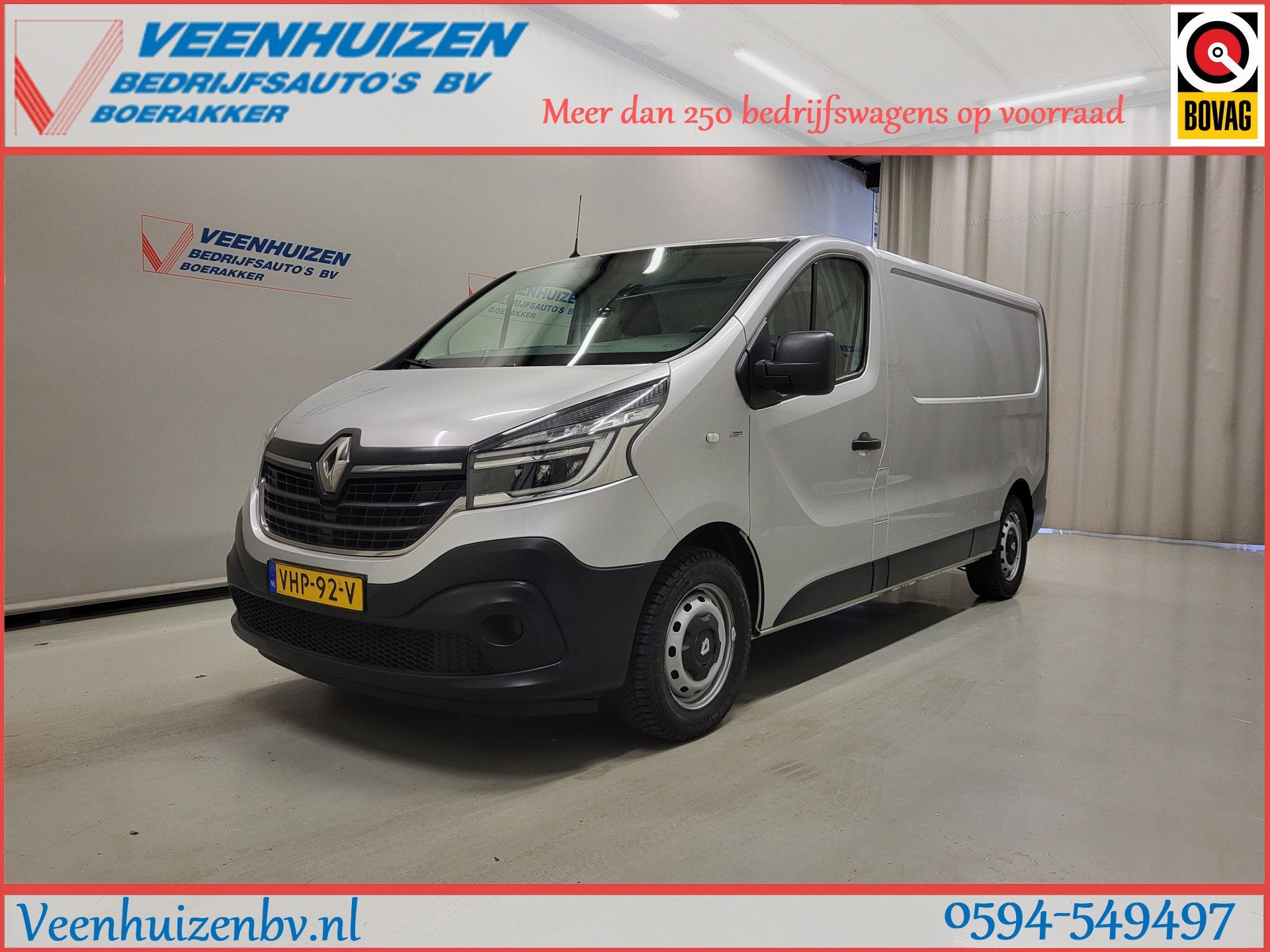 Renault Trafic 2.0dCi 120pk L2/H1 Euro 6! (bj 2020), Voorwielaandrijving, Gebruikt, 4 cilinders, 2000 kg