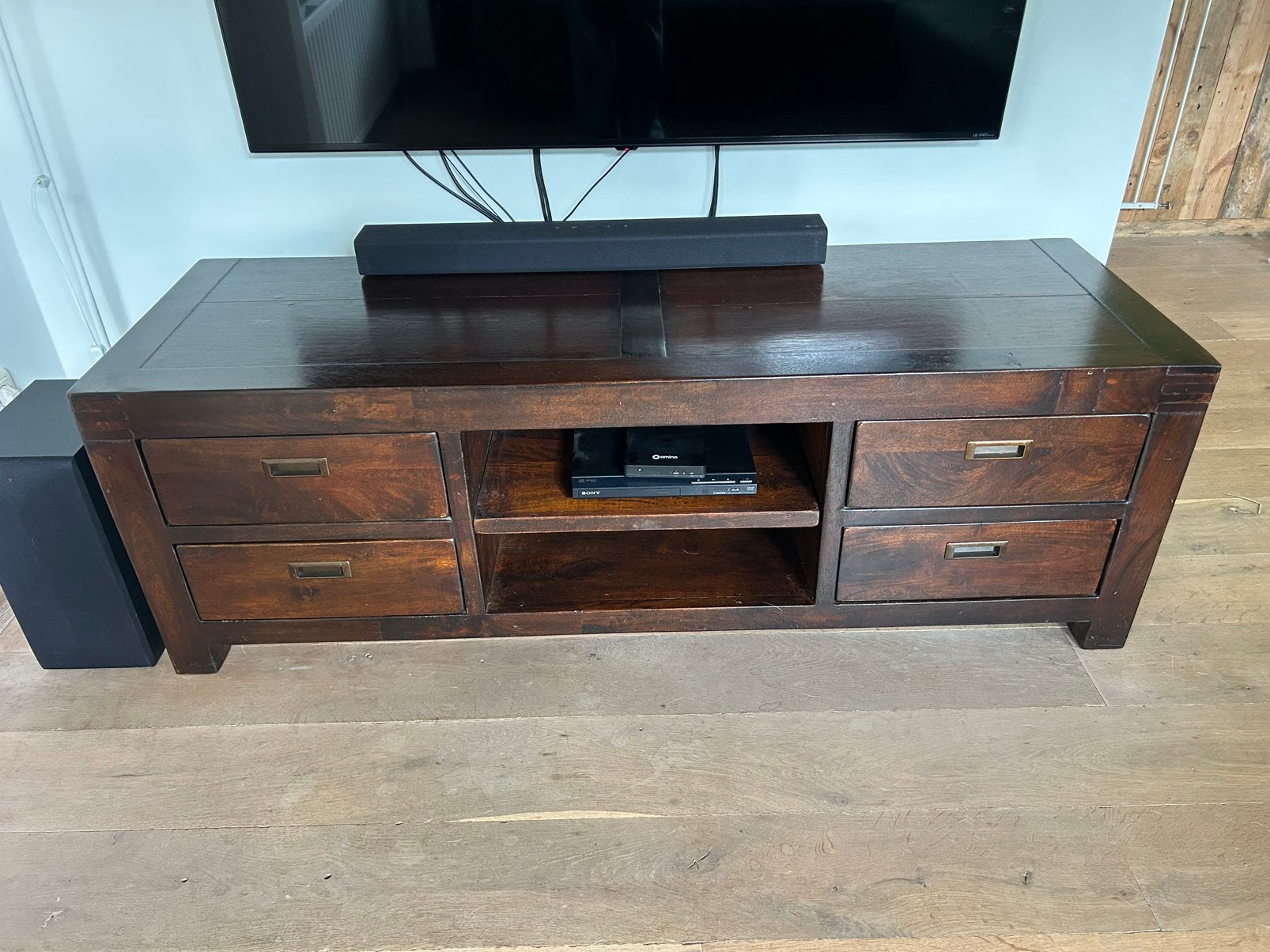 Koloniale tv meubel tv kast, Ophalen, 25 tot 50 cm, 100 tot 150 cm, Minder dan 100 cm