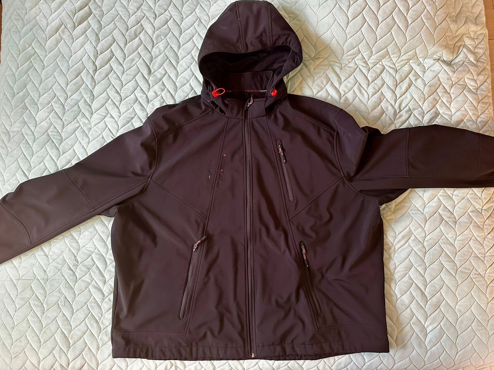 Softshell jas Angelo Littico zwart 6XL vrijwel nieuw, Ophalen of Verzenden, Zo goed als nieuw, Overige maten, Zwart