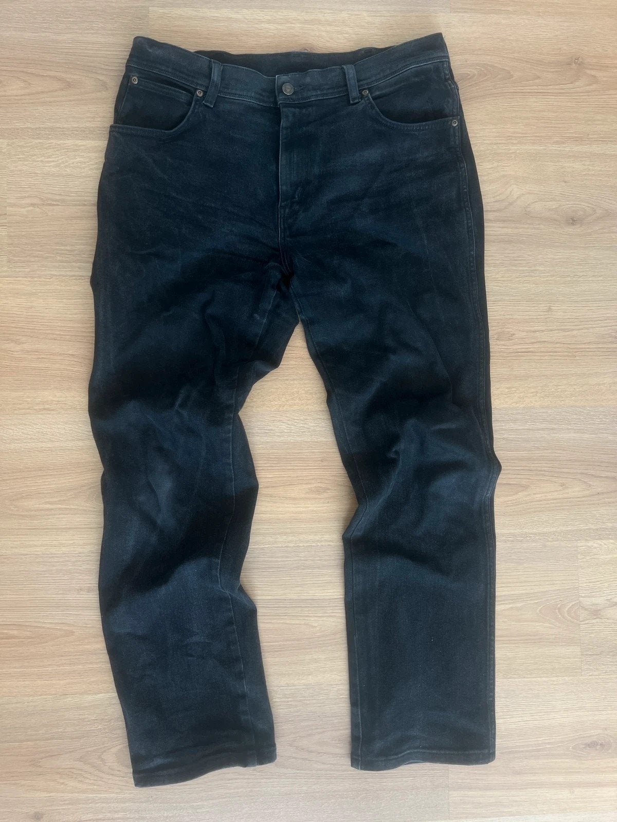 Wrangler black jeans men’s size 36/43, Ophalen of Verzenden, Zo goed als nieuw, Zwart, Wrangler