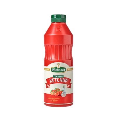 Oliehoorn tomatenketchup 900 ml Knijpfles, Ophalen of Verzenden