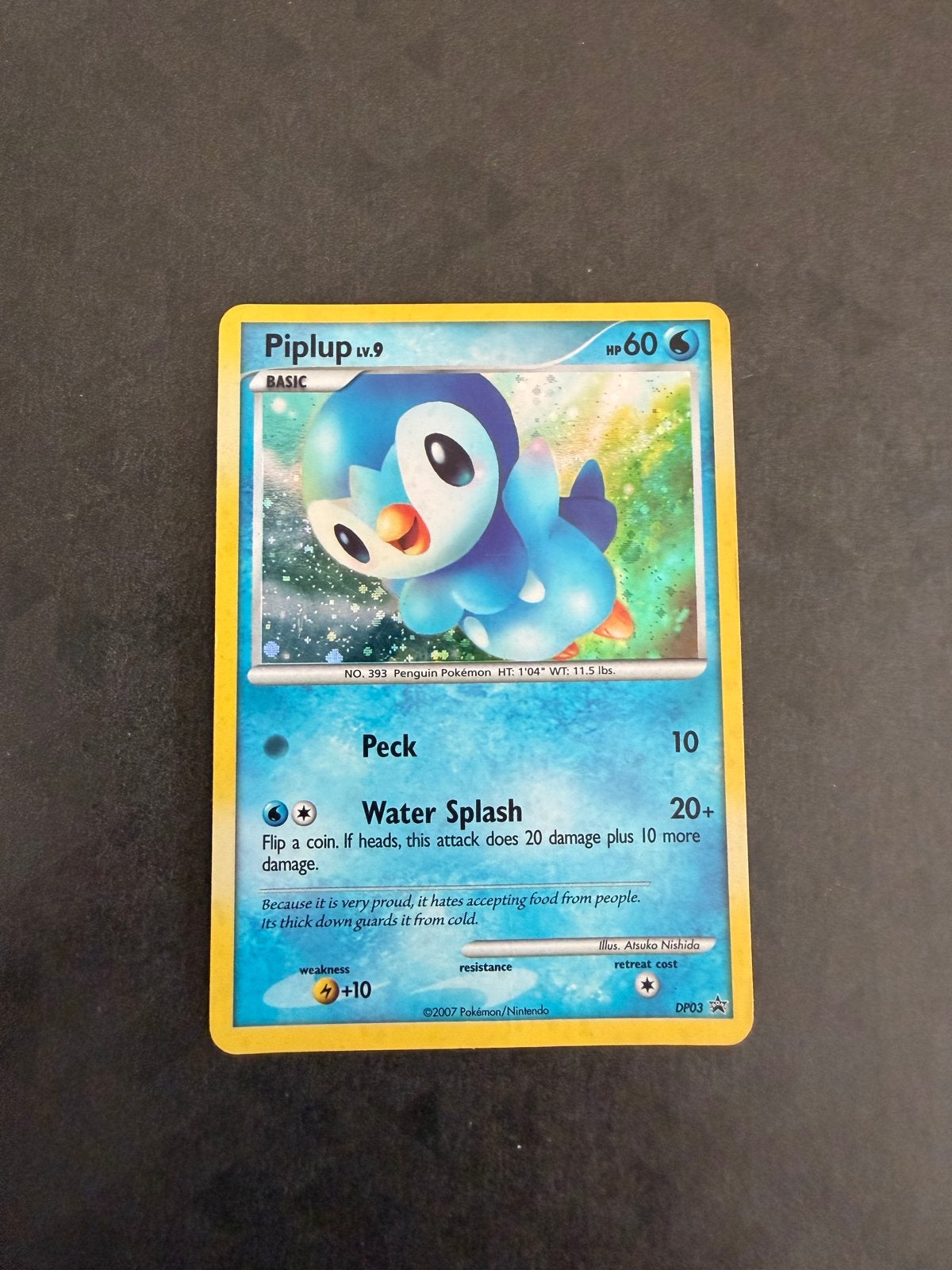 Piplup #DP03 Pokemon Promo, Ophalen of Verzenden, Gebruikt, Losse kaart