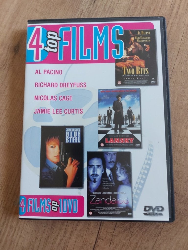 DVD box - 4 films op 1 dvd - Al Pacino - Nicolas Cage, Vanaf 16 jaar, Ophalen of Verzenden, Zo goed als nieuw, Actiethriller