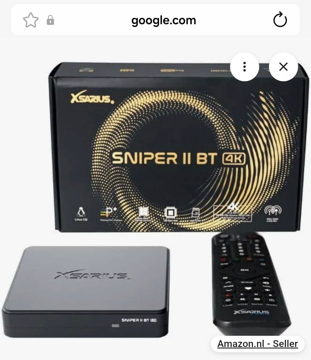 Xsarius Sniper II BT 4K Android TV Box, Ophalen of Verzenden, Zo goed als nieuw, HDMI, Zonder harde schijf