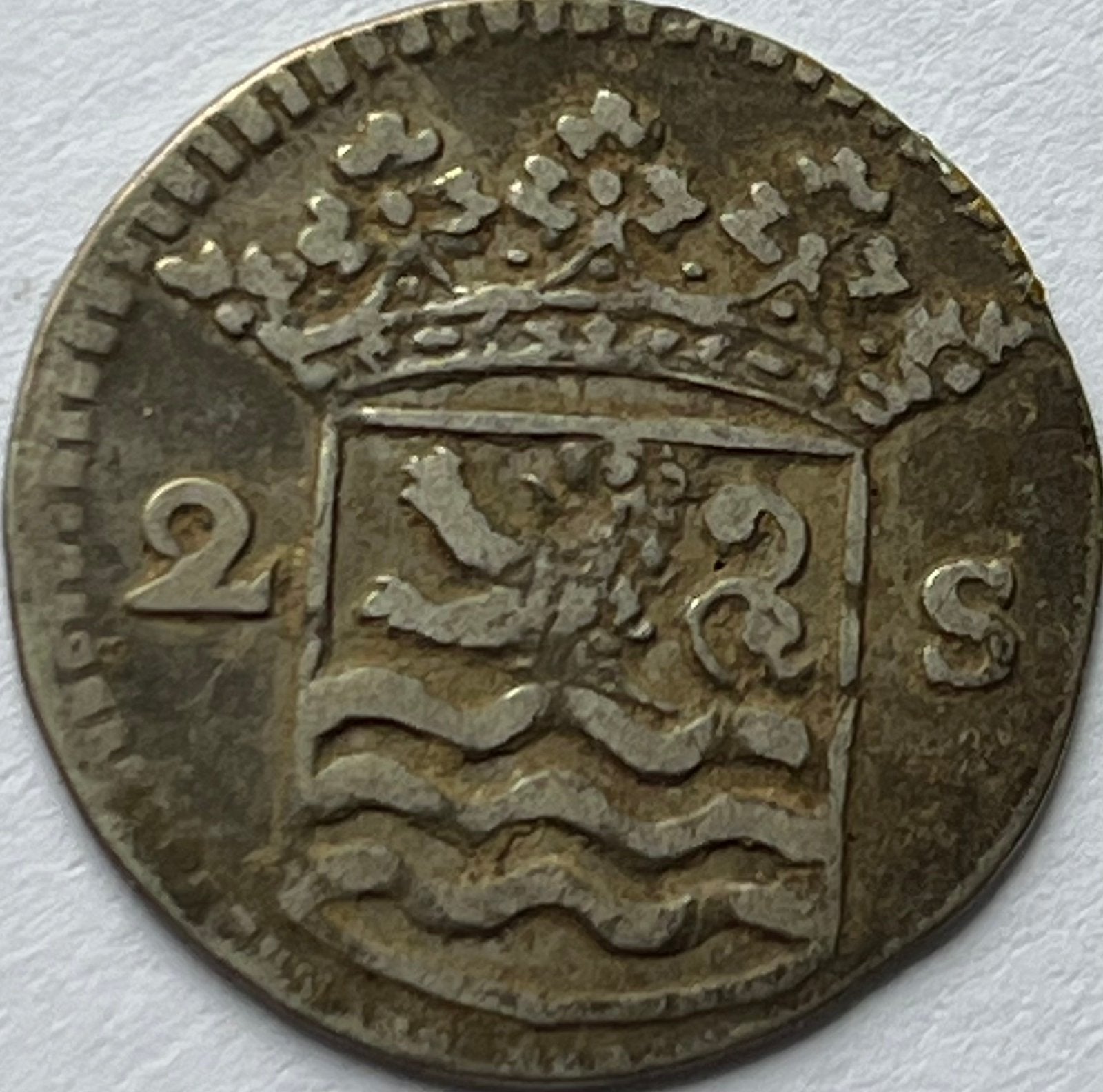 Zeeuwse dubbele stuiver 1733, Postzegels en Munten, Vóór koninkrijk, Zilver, Losse munt, Overige waardes