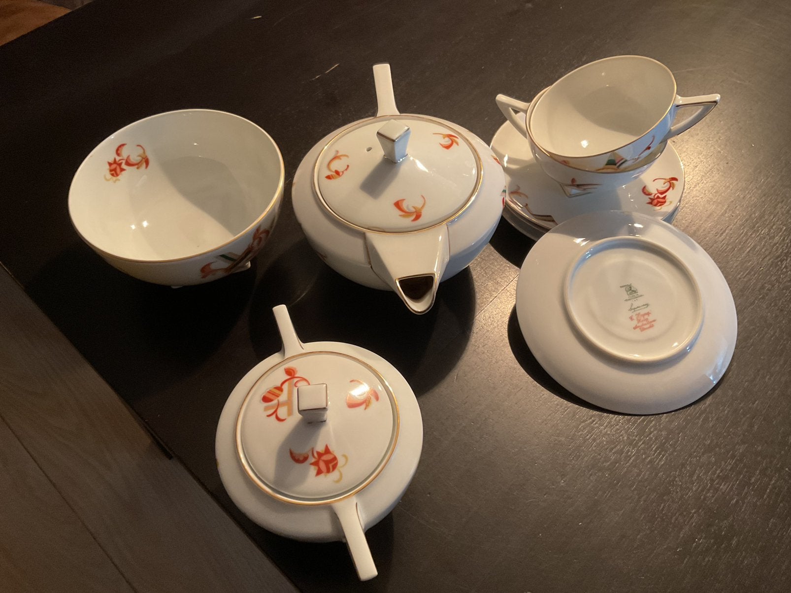 Plateel servies, Ophalen