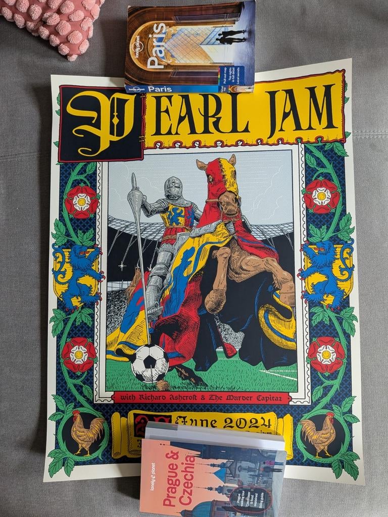 Poster Pearl Jam Londen 2024, Ophalen of Verzenden