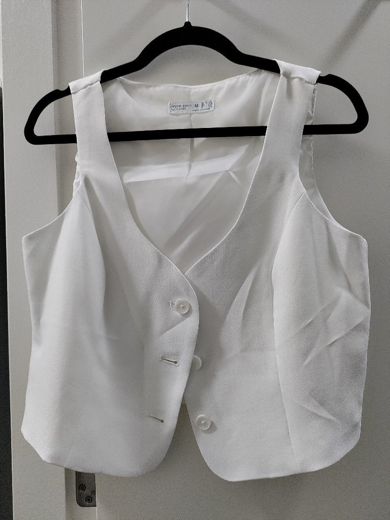 Primark  vest white size M, Kleding | Dames, Ophalen of Verzenden, Zo goed als nieuw, Wit