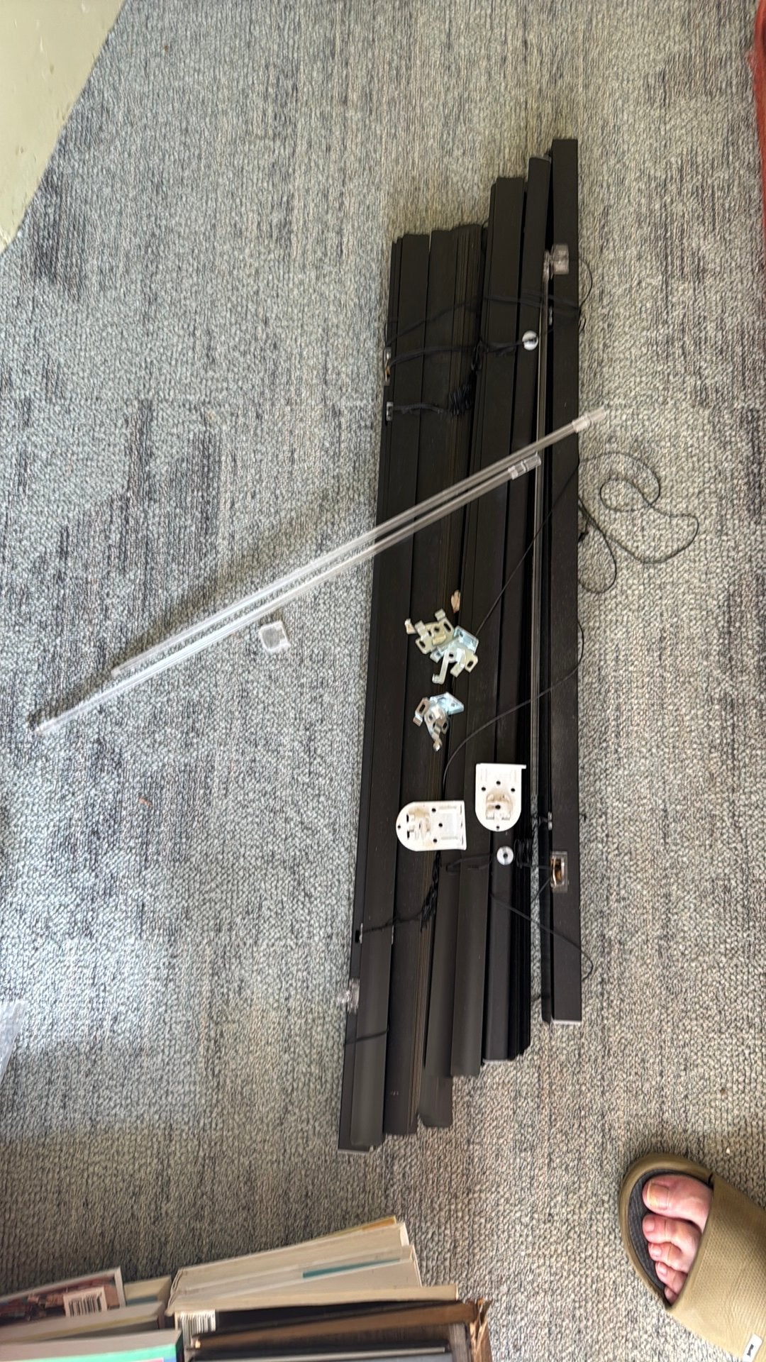 Zwarte jaloezieën Decosol 60 x 130, Ophalen, Jaloezie, Zwart, 60 cm